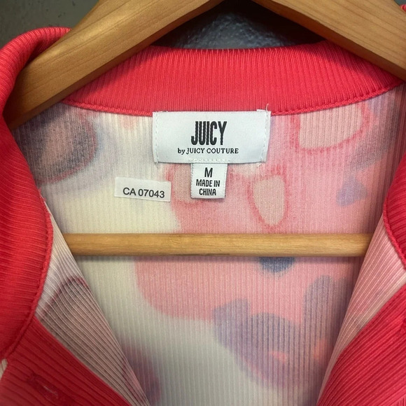 Juicy Couture NWOT cute dress size M floral, almost 70’s feel! Larger fun collar - Picture 4 of 9